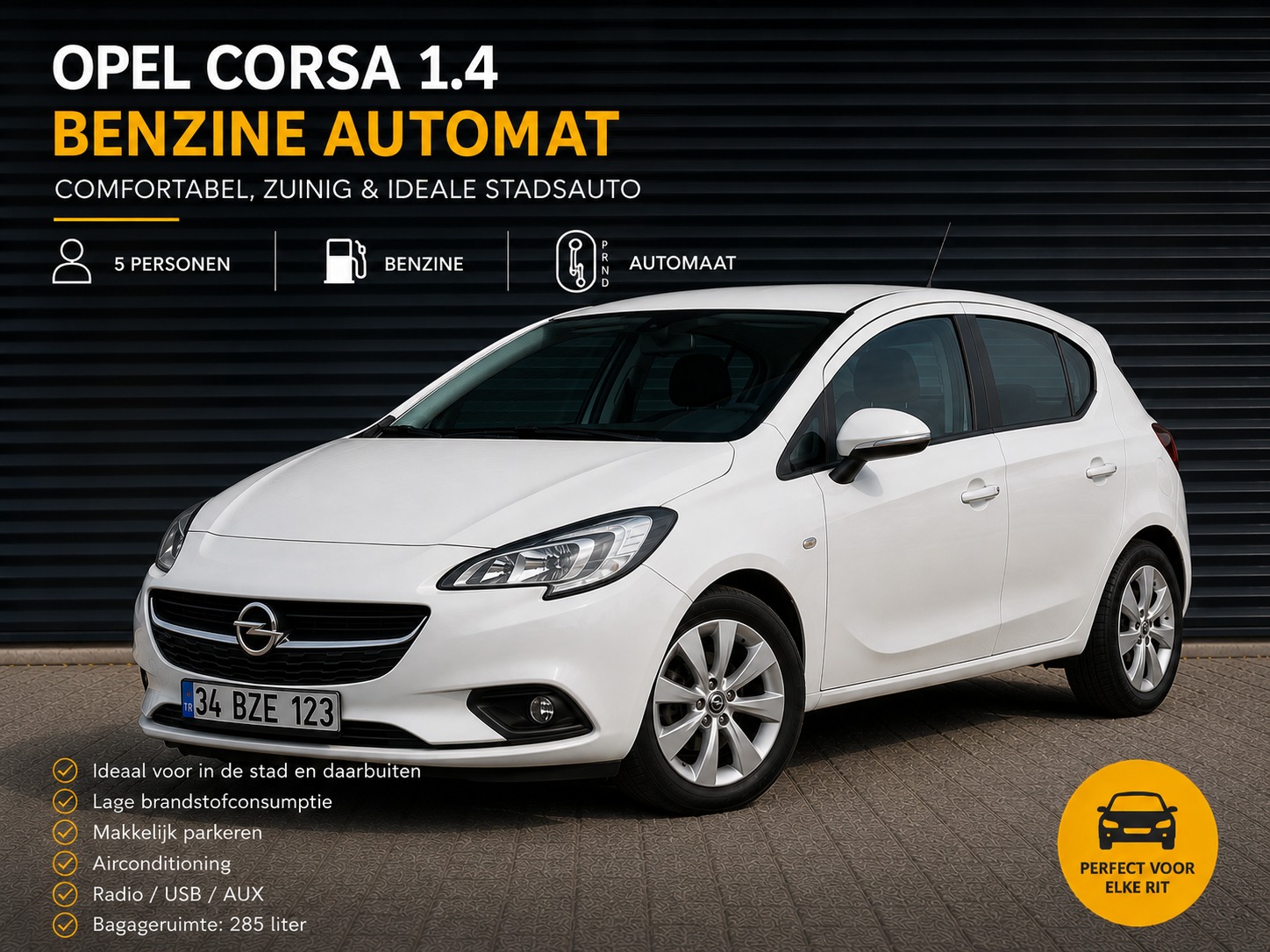 Opel Corsa 1.4 huren in Kusadasi, benzine automaat